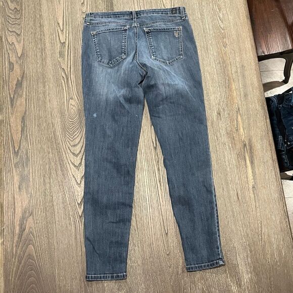 Jessica Simpson Skinny Jeans Kiss Me Jegging Distressed Medium Wash Size 33 - Picture 8 of 11